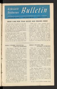Kehilath Jeshurun Bulletin Vol. XVII No. 20