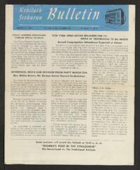 Kehilath Jeshurun Bulletin Vol. XVIII No. 26