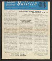 Kehilath Jeshurun Bulletin Vol. XIX No. 6