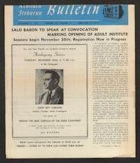 Kehilath Jeshurun Bulletin Vol. XIX No. 10