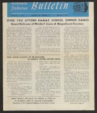 Kehilath Jeshurun Bulletin Vol. XIX No. 20