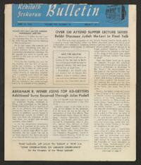 Kehilath Jeshurun Bulletin Vol. XIX No. 29