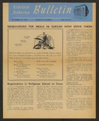Kehilath Jeshurun Bulletin Vol. XX No. 3