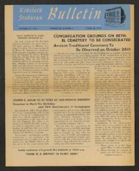 Kehilath Jeshurun Bulletin Vol. XX No. 6