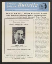 Kehilath Jeshurun Bulletin Vol. XX No. 11