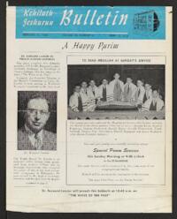 Kehilath Jeshurun Bulletin Vol. XX No. 24