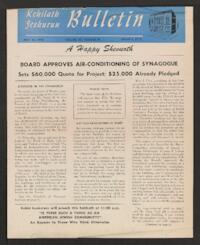 Kehilath Jeshurun Bulletin Vol. XX No. 34