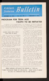 Kehilath Jeshurun Bulletin Vol. XXI No. 6