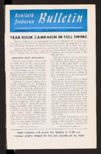 Kehilath Jeshurun Bulletin Vol. XXI No. 12