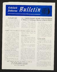 Kehilath Jeshurun Bulletin Vol. [XXII] No. 11