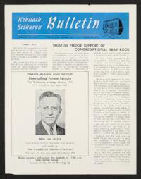 Kehilath Jeshurun Bulletin Vol. [XXII] No. 16