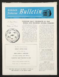 Kehilath Jeshurun Bulletin Vol. XXII No. 27
