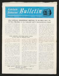 Kehilath Jeshurun Bulletin Vol. XXII No. 28