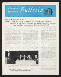Kehilath Jeshurun Bulletin Vol. XXII No. 31
