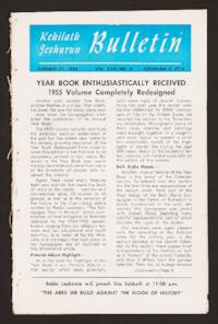 Kehilath Jeshurun Bulletin Vol. XXIII No. 8