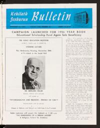 Kehilath Jeshurun Bulletin Vol. XXIII No. 13