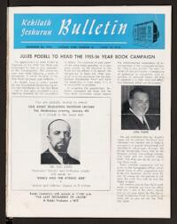 Kehilath Jeshurun Bulletin Vol. XXIII No. 18