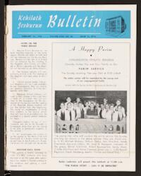 Kehilath Jeshurun Bulletin Vol. XXIII No. 26