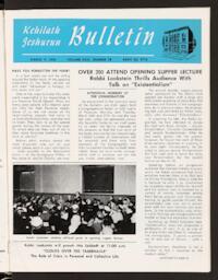 Kehilath Jeshurun Bulletin Vol. XXIII No. 28
