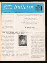 Kehilath Jeshurun Bulletin Vol. XXIV No. 1