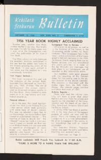 Kehilath Jeshurun Bulletin Vol. XXIV No. 5