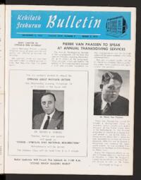 Kehilath Jeshurun Bulletin Vol. XXIV No. 9