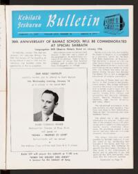 Kehilath Jeshurun Bulletin Vol. XXIV No. 18