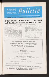 Kehilath Jeshurun Bulletin Vol. XXIV No. 24
