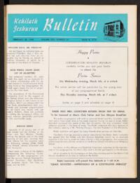 Kehilath Jeshurun Bulletin Vol. XXV No. 25