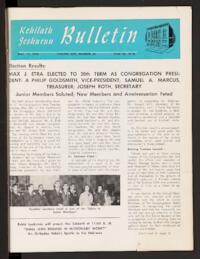 Kehilath Jeshurun Bulletin Vol. XXV No. 34