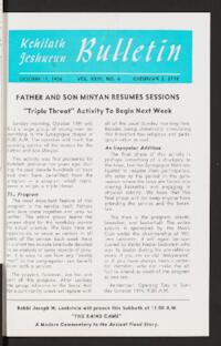 Kehilath Jeshurun Bulletin Vol. XXVI No. 7