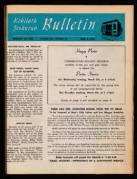 Kehilath Jeshurun Bulletin Vol. XXV No. 24