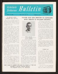 Kehilath Jeshurun Bulletin Vol. XXVI No. 29