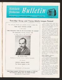 Kehilath Jeshurun Bulletin Vol. XXVIII No. 17