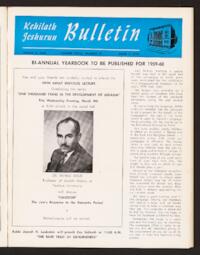 Kehilath Jeshurun Bulletin Vol. XXVIII No. 28