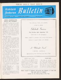 Kehilath Jeshurun Bulletin Vol. XXIX No. 2