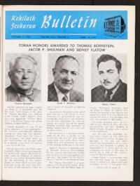 Kehilath Jeshurun Bulletin Vol. XXIX No. 3