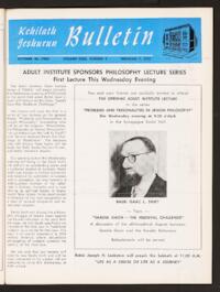 Kehilath Jeshurun Bulletin Vol. XXIX No. 5