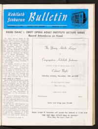 Kehilath Jeshurun Bulletin Vol. XXIX No. 7