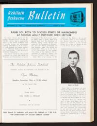 Kehilath Jeshurun Bulletin Vol. XXIX No. 9