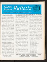 Kehilath Jeshurun Bulletin Vol. XXIX No. 14