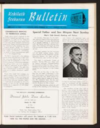 Kehilath Jeshurun Bulletin Vol. XXIX No. 18