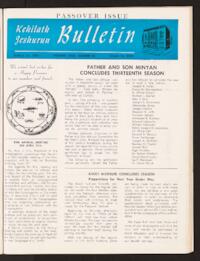Kehilath Jeshurun Bulletin Vol. XXIX No. 26