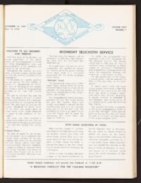 Kehilath Jeshurun Bulletin Vol. XXXI No. 1