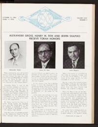 Kehilath Jeshurun Bulletin Vol. XXXI No. 5