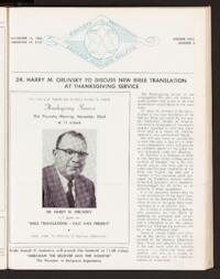 Kehilath Jeshurun Bulletin Vol. XXXI No. 9