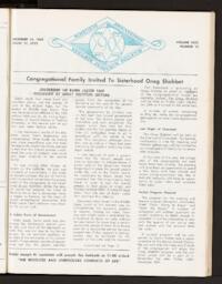 Kehilath Jeshurun Bulletin Vol. XXXI No. 13