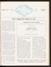 Kehilath Jeshurun Bulletin Vol. XXXI No. 16