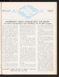 Kehilath Jeshurun Bulletin Vol. XXXI No. 22
