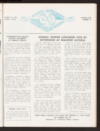 Kehilath Jeshurun Bulletin Vol. XXXI No. 27